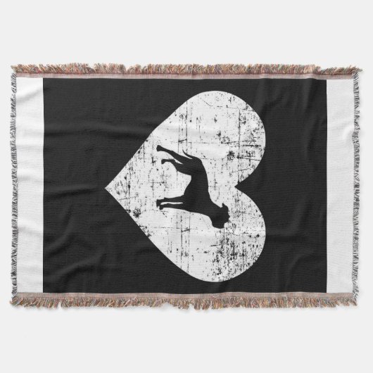 American Bulldog Heart Dog Decke (Vorderseite)