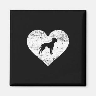 American Bulldog Heart Dog Magnet