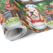 American Bulldog Holiday Baking: Festliche Weihnac Geschenkpapier (Rolleneckpunkt)