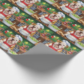 American Bulldog Holiday Baking: Festliche Weihnac Geschenkpapier (Ecke)