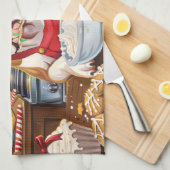 American Bulldog Holiday Baking: Festliche Weihnac Geschirrtuch (Viertel Falte)