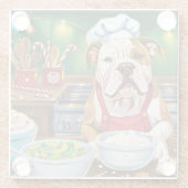 American Bulldog Holiday Baking: Festliche Weihnac Glasuntersetzer (Rückseite)