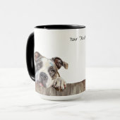American Bulldog Hund Tasse (Vorderseite Links)
