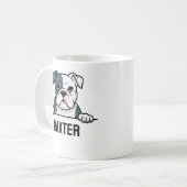American Bulldog Individuelle Name Niedlich Pet Hu Kaffeetasse (Vorderseite Links)