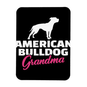 American Bulldog Oma Bulldog Lover Magnet