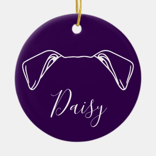 American Bulldog Ornament (Om Logo) (Vorne)