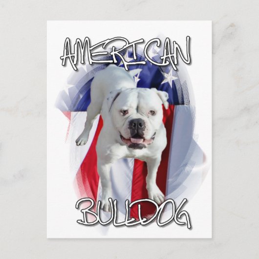 American Bulldog Postkarte (Vorderseite)
