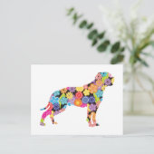 American Bulldog Postkarte (Stehend Vorderseite)