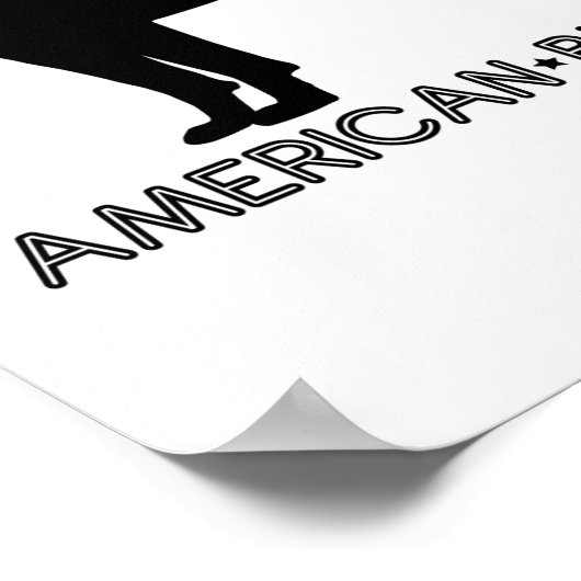 American Bulldog Print Poster (Ecke)