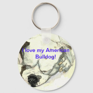 American Bulldog Schlüsselanhänger