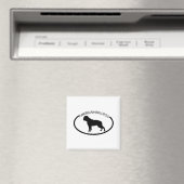 American Bulldog Silhouette Black Magnet (In Situ (Geschirrspüler))