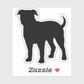 American Bulldog Silhouette Cool Dog Rasse Vinyl Aufkleber (Blatt)