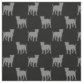 American Bulldog Silhouetten Pattern Coole Hunde Stoff (Muster)