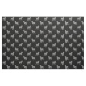 American Bulldog Silhouetten Pattern Coole Hunde Stoff (Fat Quarter (45,7 x 55,9 cm))