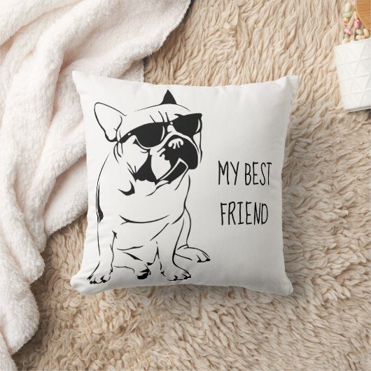 AMERICAN BULLDOG SKETCH KISSEN (Decke)