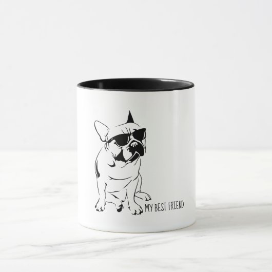 AMERICAN BULLDOG SKETCH TASSE (Zentrum)