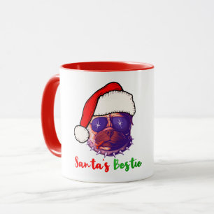 American Bulldog Weihnachten Santas bester Freund Tasse