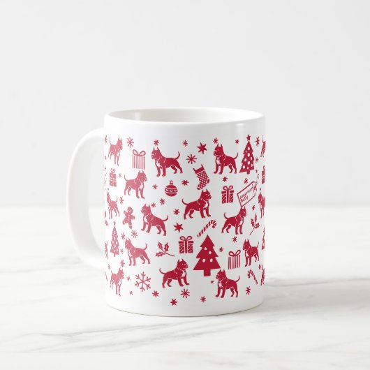 American Bullet Christmas Design Kaffeetasse (Vorderseite Links)