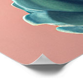 American Bullfrog Hipster Poster (Ecke)