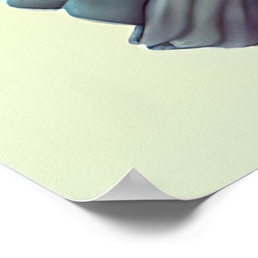 American Bullfrog Hipster Poster (Ecke)