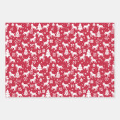 American Bully Christmas Geschenkpapier Set (Vorderseite)