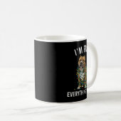 American Bully Christmas I'm Fine Everything Is Fi Kaffeetasse (VorderseiteRechts)