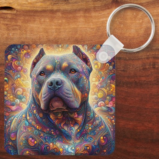 American Bully Decorative Schlüsselanhänger (Rückseite)