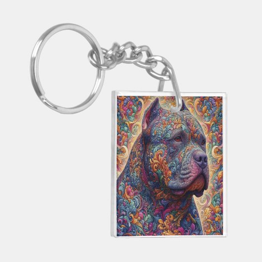 American Bully Decorative Schlüsselanhänger (Vorderseite links)
