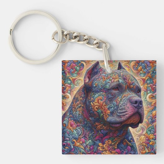 American Bully Decorative Schlüsselanhänger (Vorderseite)