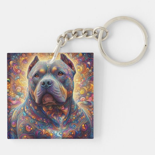 American Bully Decorative Schlüsselanhänger (Rückseite)