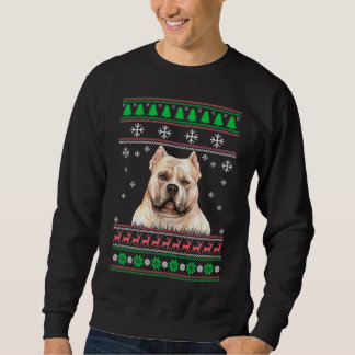 American Bully Dog Lover Ugly Christmas Sweater Sweatshirt