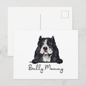 American Bully Dog Mommy Postkarte (Vorne/Hinten)