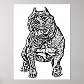 American Bully Dog Poster (Vorne)