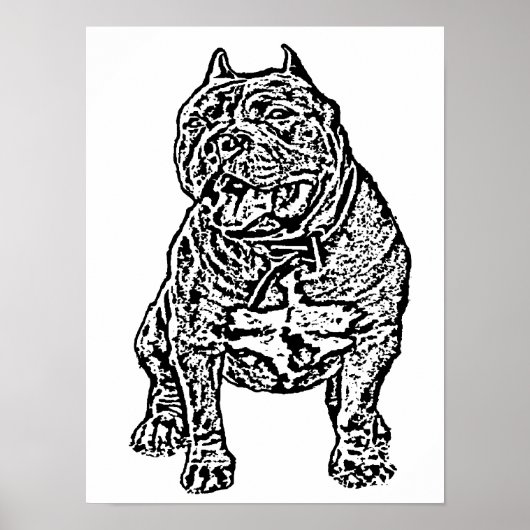 American Bully Dog Poster (Vorne)