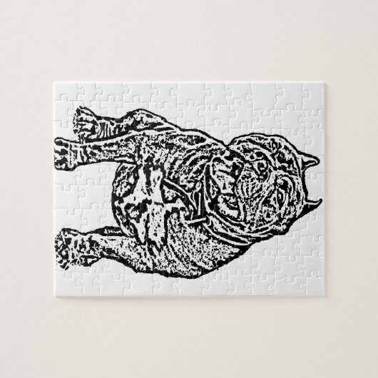 American Bully Dog Puzzle (Horizontal)