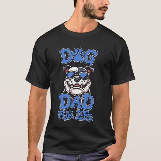 American Bully Father Breed - Pet Bulldog Dog Vate T-Shirt (Vorderseite)