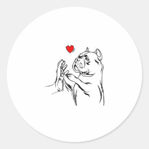 American Bully Liebe Niedlich Pitbull Dog Mama Fun Runder Aufkleber