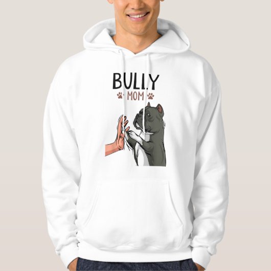 American Bully Mama Niedlich Dog Hoodie (Vorderseite)