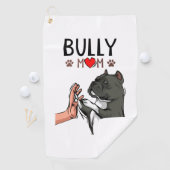 American Bully Mama Niedlich Dog Mama Funny Women Golfhandtuch (Insitu)