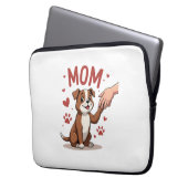 American Bully Mama Niedlich Dog Mama Funny Women Laptopschutzhülle (Vorderseite Links)