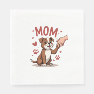 American Bully Mama Niedlich Dog Mama Funny Women Serviette