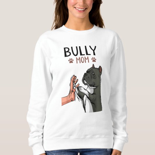 American Bully Mama Niedlich Dog Sweatshirt (Vorderseite)
