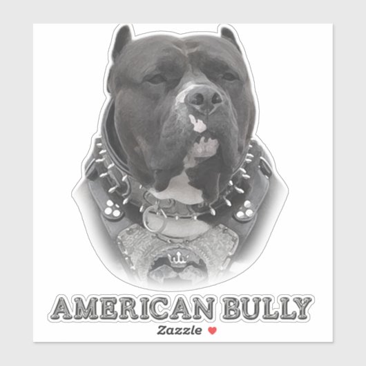 American Bully Sticker (Blatt)