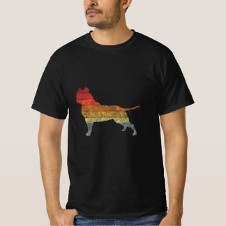 American Bully Sunset Silhouette Geschenkidee T-Shirt
