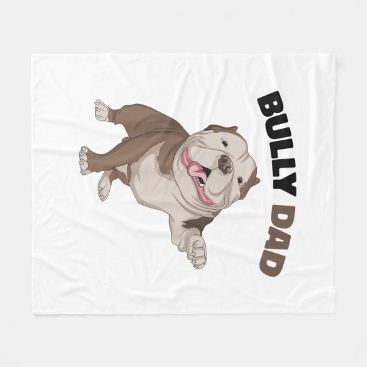 American Bully Vater Dog Eigentümer Vater Funny Me Fleecedecke (Vorderseite (Horizontal))