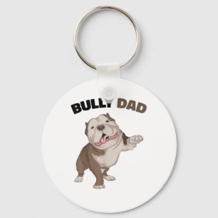 American Bully Vater Dog Eigentümer Vater Funny Me Schlüsselanhänger