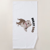 American Bully Vater Dog Eigentümer Vater Funny Me Strandtuch (Vorderseite)