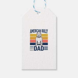 American Bully Vater Vintage Hundeliebhaber-Shirt  Geschenkanhänger