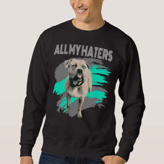 American Bully Xl Pit Bull List Hunde Angriff Hund Sweatshirt (Vorderseite)