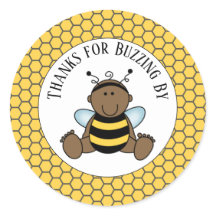 American Bumble Bee Baby Classic Round Sti